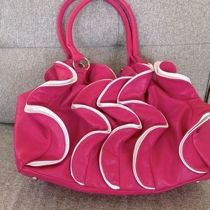 All leather Rose inspired Bag. Very cute. Perfect
